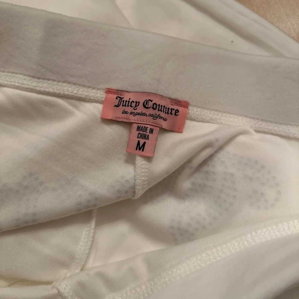 Juicy Couture Rhinestone Logo White Velour Tracksuit - Picture 5 of 11